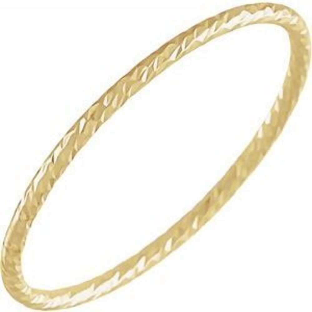 14k Yellow Stackable Ring Size 6 - image 1